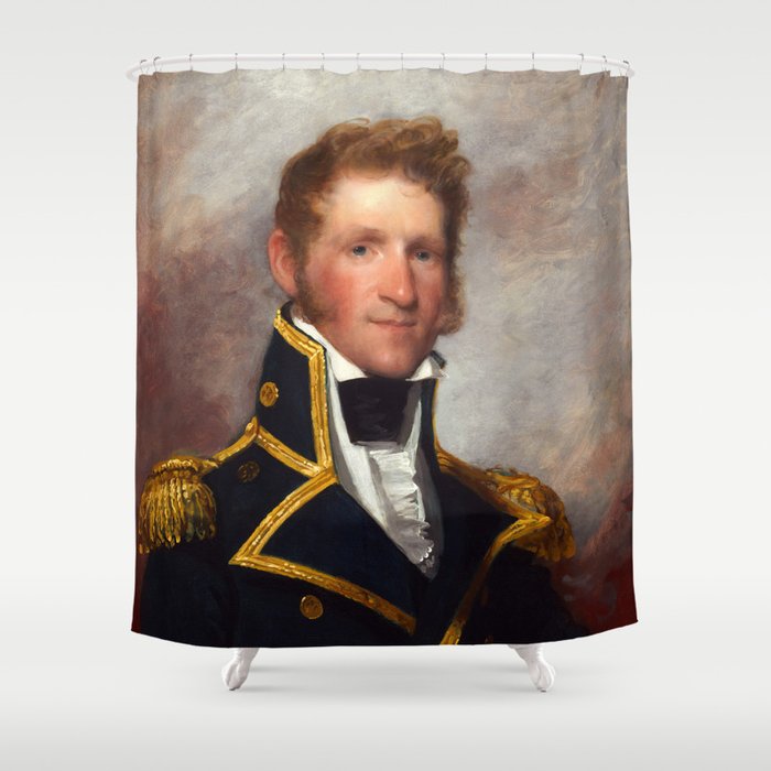 Commodore Thomas Macdonough by Gilbert Stuart Shower Curtain