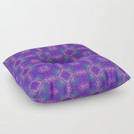 Purple Geometric Pattern Floor Pillow