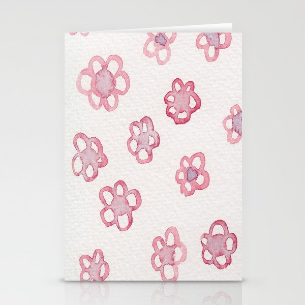 Pink Plums Stationery Cards