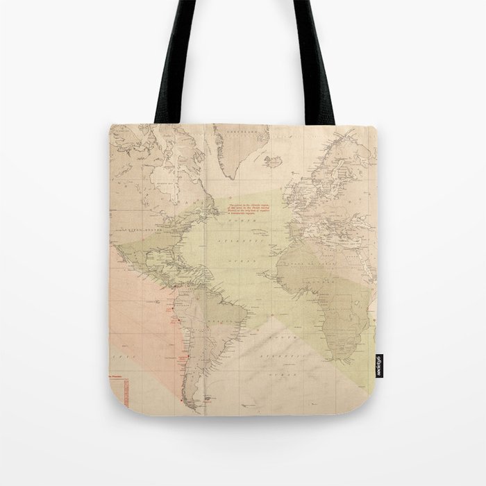 Vintage Map of The World (1897) Tote Bag
