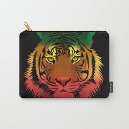 Jamaican Flag Tiger Carry-All Pouch