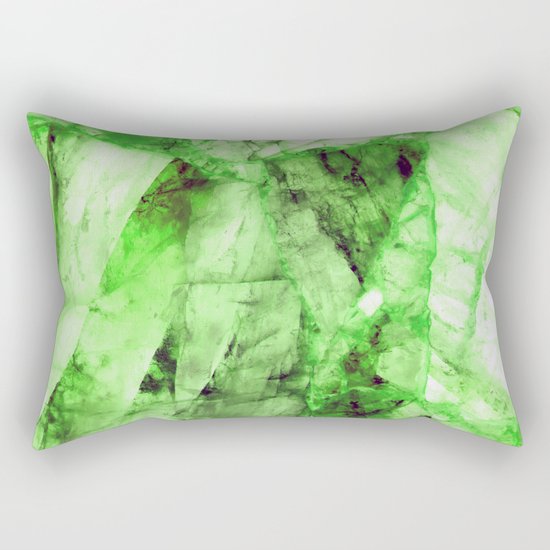 Green crystal Rectangular Pillow