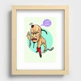 angry guy Recessed Framed Print