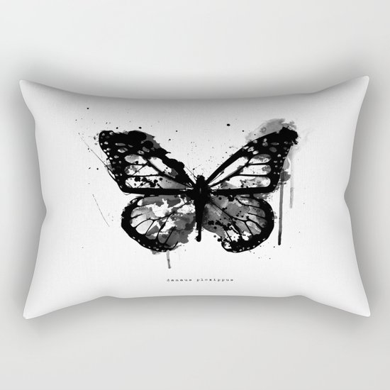 Black Monarch Rectangular Pillow