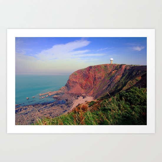 Hartland point Art Print