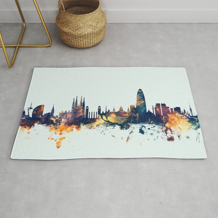 Barcelona Spain Skyline iPhone Case by artPause - Michael