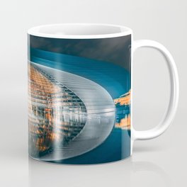 TIME LAPSE PHOTOGRAPHY OF CITY LIGHTS DURING NIGHT TIME Coffee Mug