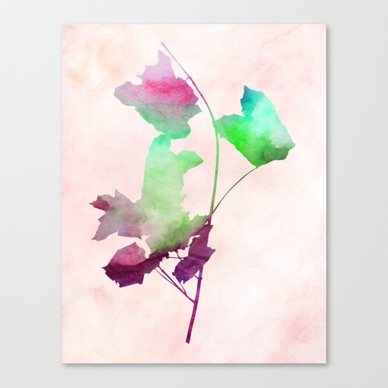 Maple_Watercolor2 by Jacqueline and Garima Canvas Print