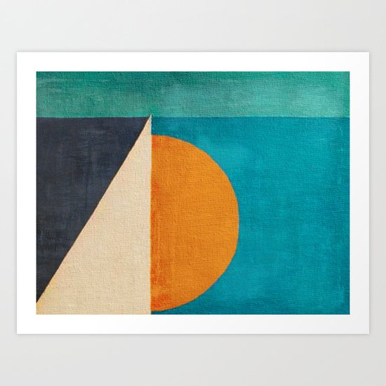 Regata al Tramonto Art Print