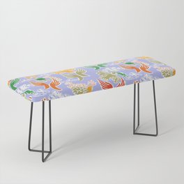 Peace Ukrainian folk art summer colors Bench