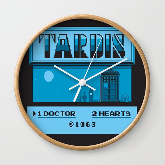 1 Doctor, 2 Hearts Wall Clock