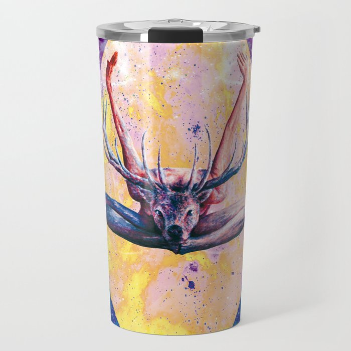 Autre visage du Yoga au Cerf Travel Mug