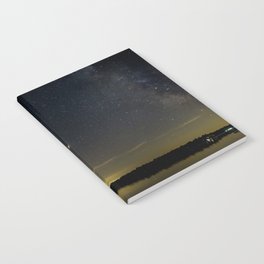 Mars Milky Way and Stars on Lake Notebook