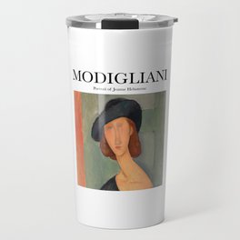 Modigliani - Portrait of Jeanne Hebuterne Travel Mug