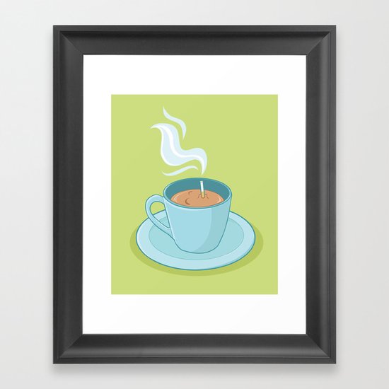 Hot Coffee, Not! Framed Art Print