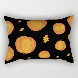 Fresh Pumpkins Pattern Background Rectangular Pillow