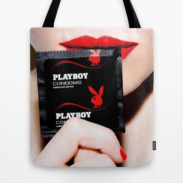 PlayBoy C R condoms Tote Bag by Pavlo Tereshin Society6
