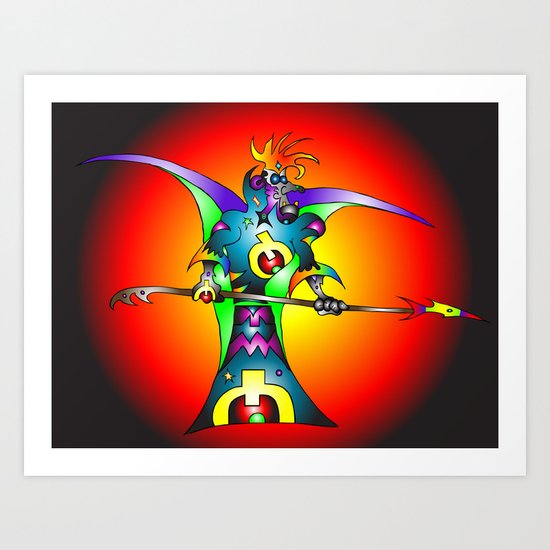 Dekari Warrior Art Print