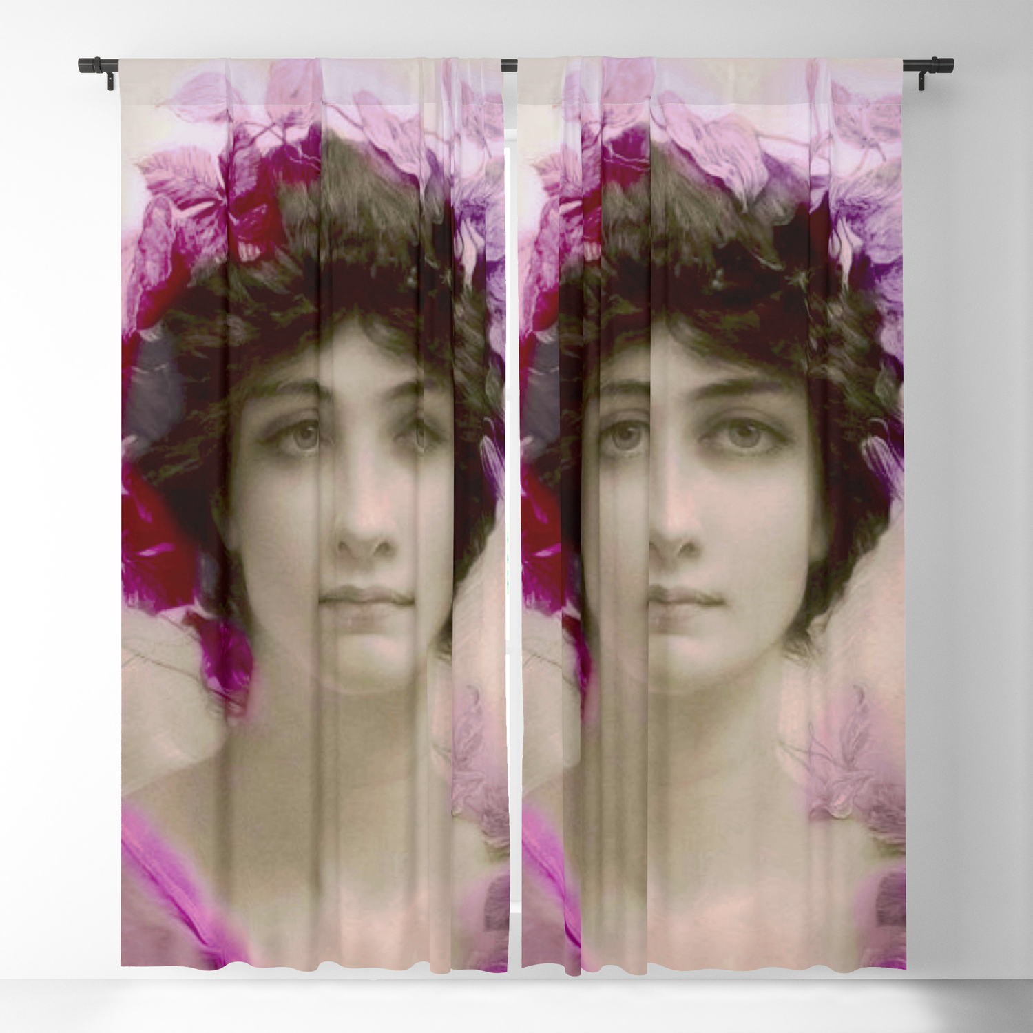 Beautiful Young Lady Belle Epoque Victorian Era Vintage Angelic