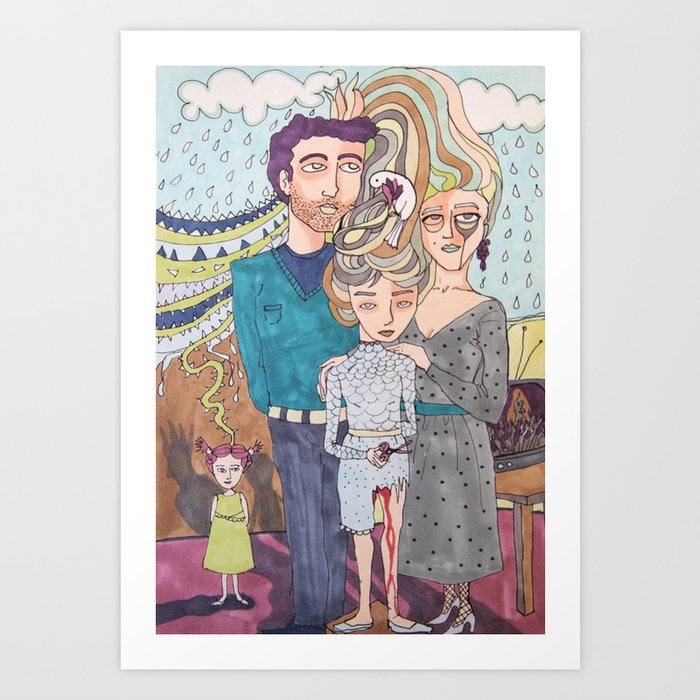 Cold Family Art Print