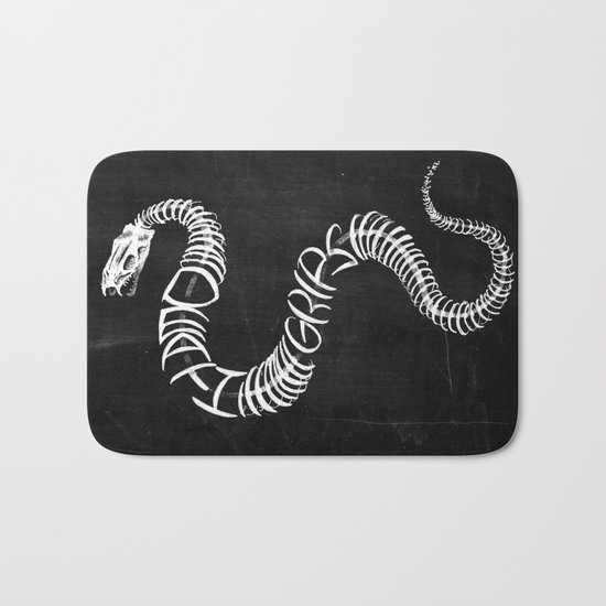 Death Grips / Bones Poster Bath Mat