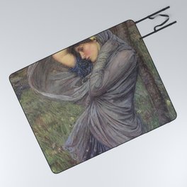 John William Waterhouse - Boreas (1903) Picnic Blanket