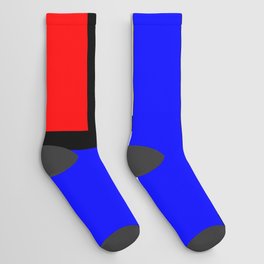 BLUE, RED, YELLOW & WHITE - Composition No. I - NEOPLASTICISM STYLE Socks