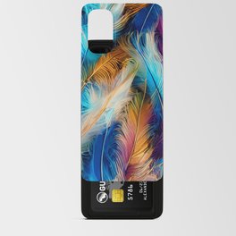 colorful Beautiful Feathers Polishing Android Card Case