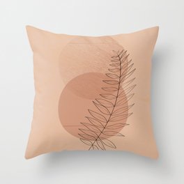 modern nature minimalist Throw Pillow