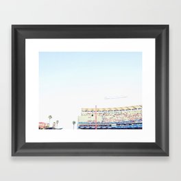 Dodger Stadium Magic Hour Framed Art Print