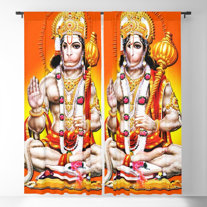 Hindu - Hanuman 2 Blackout Curtain