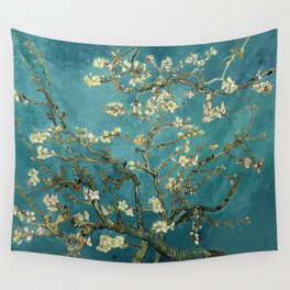 Van Gogh Blossoming Almond Tree Wall Tapestry