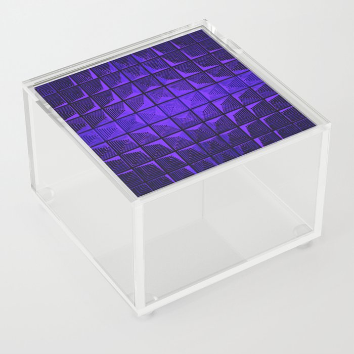 70s Ultraviolet Panton Inspired Space Age Art Acrylic Box