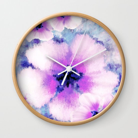 Rose of Sharon Bloom Wall Clock