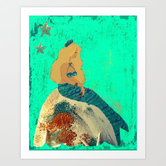 Mermaid Daydreams Art Print