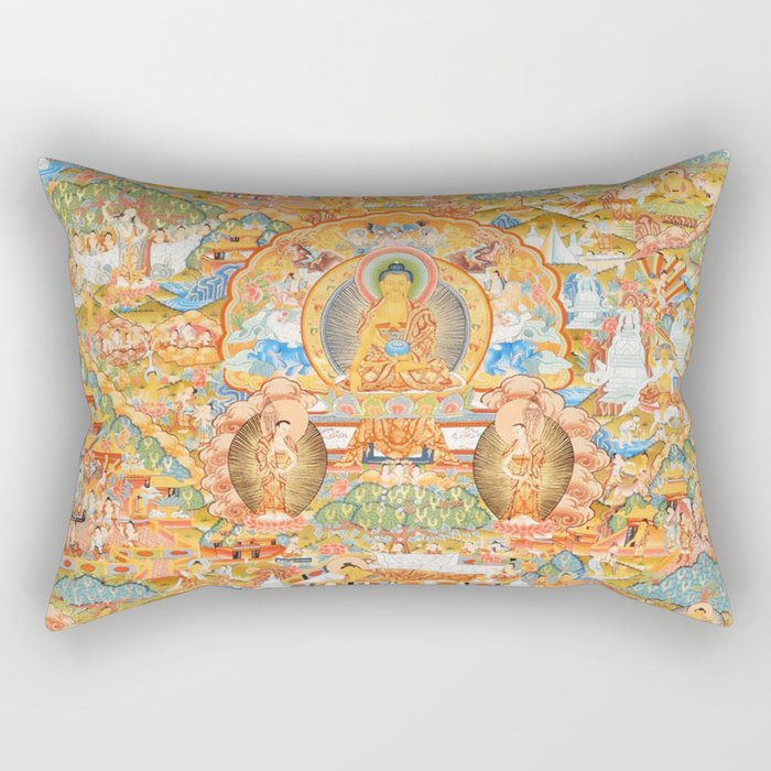 Mandala Buddhist 14 Rectangular Pillow