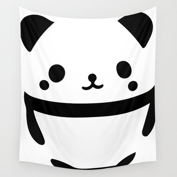 Cute Black And White Panda Illustration Wall Tapestry By Moonfluff Society6 Cute Black And White Panda Illustration Wall Tapestry By Moonfluff Society6