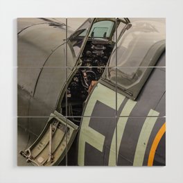 Spitfire cockpit Wood Wall Art
