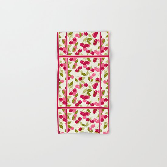 Mature Cherry. Retro. Retro design . Hand & Bath Towel