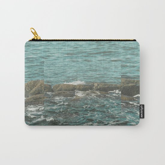 Waves on the Rocks Carry-All Pouch