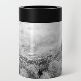 Mountain Forest Black and White Can Cooler