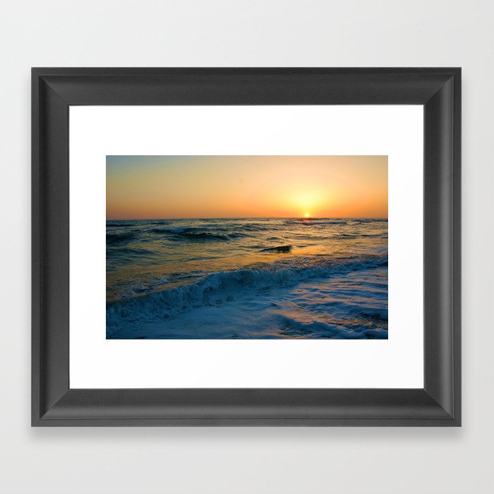 Ocean Sunset 5 Framed Art Print