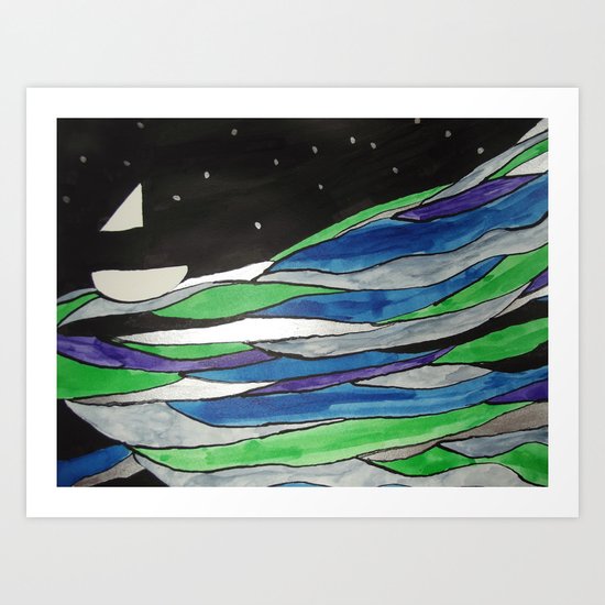 All at Sea Art Print