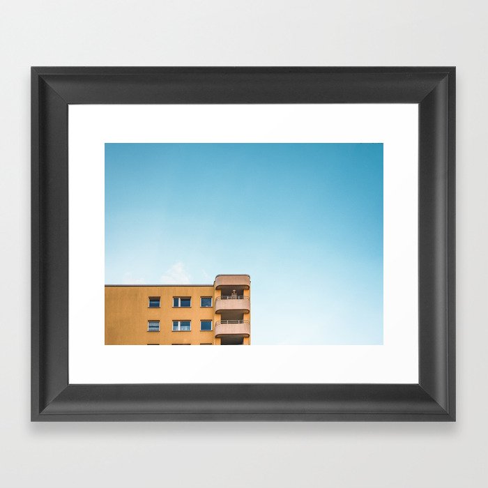 Sky and Yellow Framed Art Print