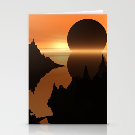 Sunset, Elsewhere Stationery Cards