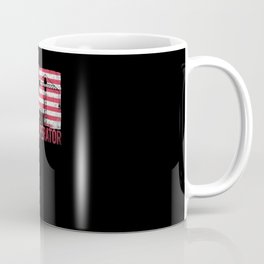 American Crane Operator. Excavator Driver Construction Sites Coffee Mug | Choice, Grandpa, Excavator, Perfect, Funny, Great, Loves, Graphicdesign, Driver, Worker 