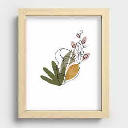 Lady plant Recessed Framed Print