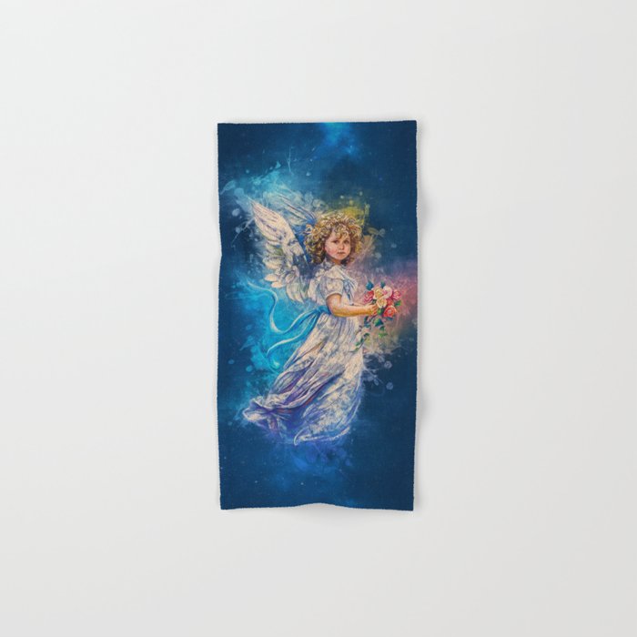 Guardian Angel Hand Bath Towel By Ianmitchell Society6