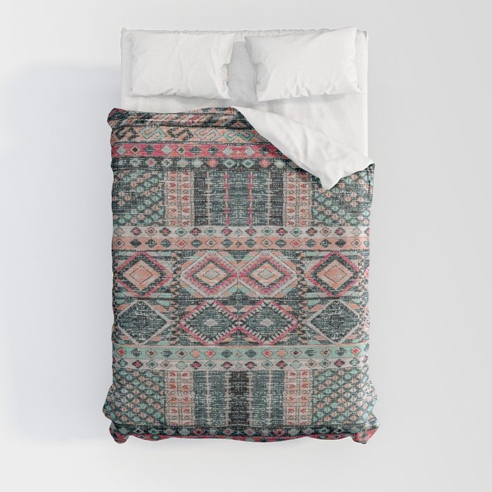 Traditional Multicolore Moroccan Design C11 Duvet Cover