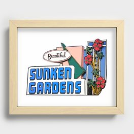 Sunken Gardens Saint Pete Recessed Framed Print